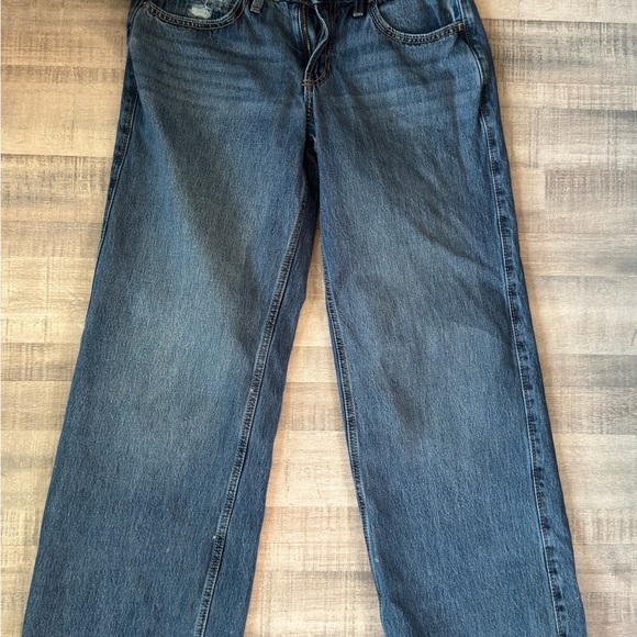 Hollister Denim - Hollister Low-Rise Baggy Blue Jeans